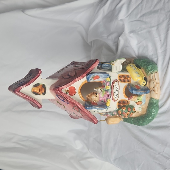 The Lights of Cobblestone Village Collection Vintage School By Popular - Picture 1 of 10